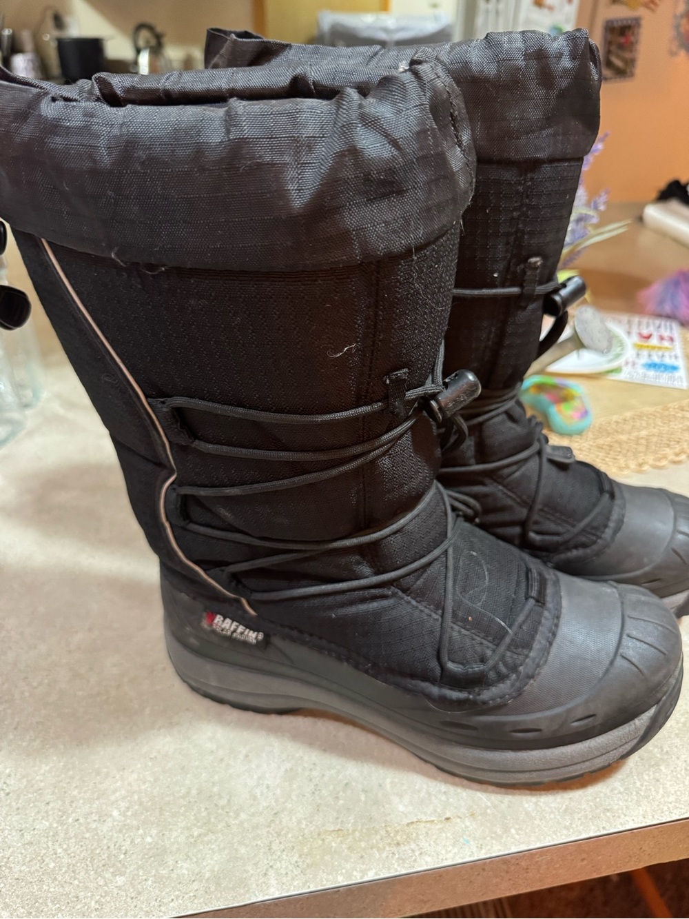 Baffin Women's Black Tall Insulated Snow Boots with Quick-Pull Laces